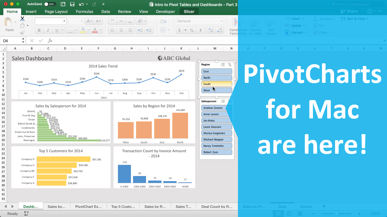 filter data in excel for mac